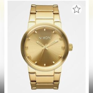 Nixon Cannon Gold Analog Watch